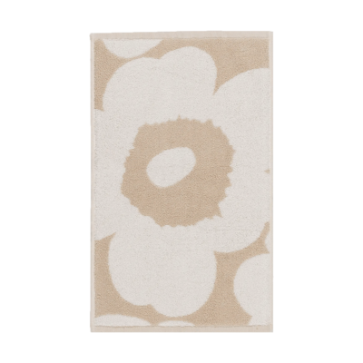 Marimekko Unikko vieraspyyhe 30 x 50 cm Beige-white