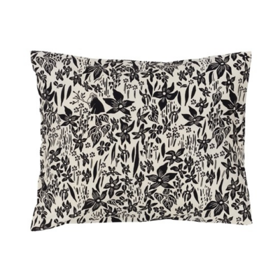 Arabia Muumi tyynyliina 50 x 60 cm Lilja musta-valkoinen
