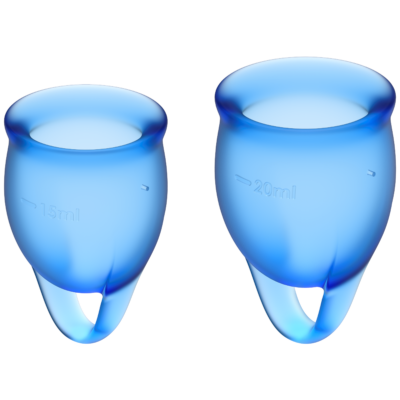 Satisfyer Feel Confident Menstrual Cup Dark Blue