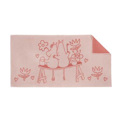 Arabia Muumi kylpypyyhe 70 x 140 cm Rakkaus pinkki