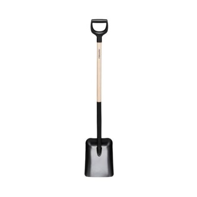 Fiskars Solid kuuppalapio, D-kahva ja puuvarsi