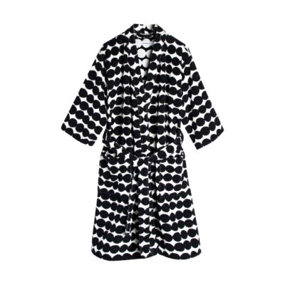 Marimekko Räsymatto kylpytakki Black-white, S