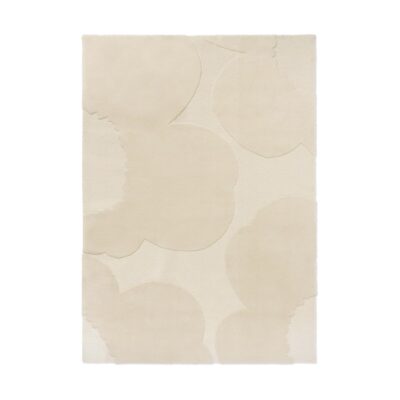 Marimekko Iso Unikko villamatto Natural White, 200x300 cm