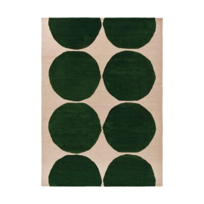 Marimekko Isot Kivet villamatto Green, 250x350 cm