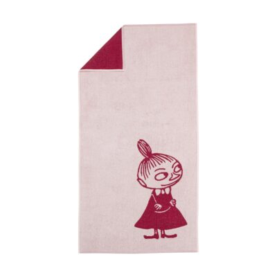 Arabia Muumi kylpypyyhe 70 x 140 cm Pikku Myyn vaaleanpunainen