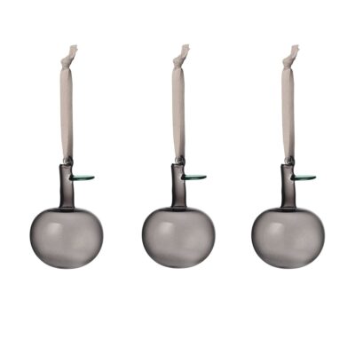 Iittala Iittala lasiomena Ø6 cm 3-pack Harmaa