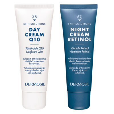 Päivävoide Q10 ja Yövoide Retinol