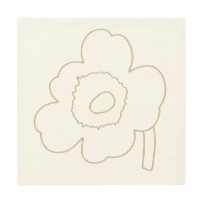 Marimekko Piirto Unikko puuvillaservetti 3-pack Off white-straw