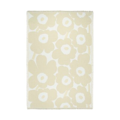 Marimekko Unikko viltti 150x220 cm Ecru