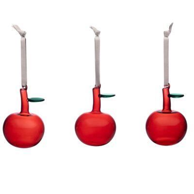Iittala Iittala lasiomena, 3-pakkaus Punainen