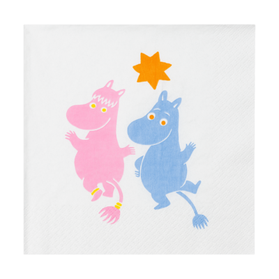 Moomin Arabia Juhla Muumi paperiservetit 33x33 cm 20-pack. Monivärinen