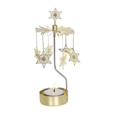 Pluto Design Art Deco tähti enkelikello Kulta