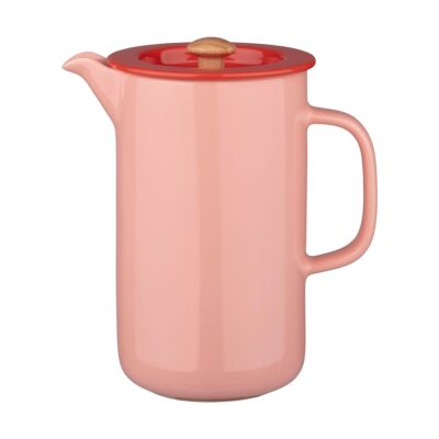 Marimekko Oiva pressokannu Salmon red-tomato red