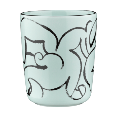 Marimekko Pistilla muki 25 cl Mint-musta