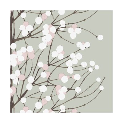 Marimekko Lumimarja servietti 33x33 cm 20-pakkaus Sage.