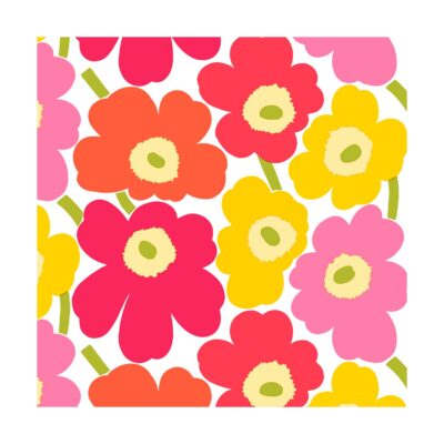 Marimekko Mini Unikko lautasliinat 20 kpl Pink-yellow