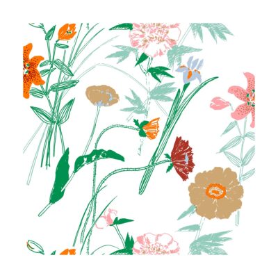 Marimekko Puutarhakutsut lautasliina 33x33 cm 20-pack Valkoinen