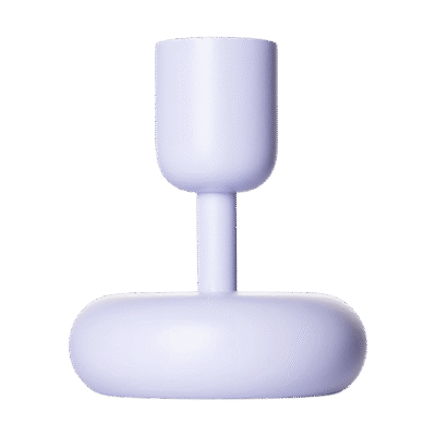 Iittala Nappula kynttilänjalka vaalea lila 107 mm