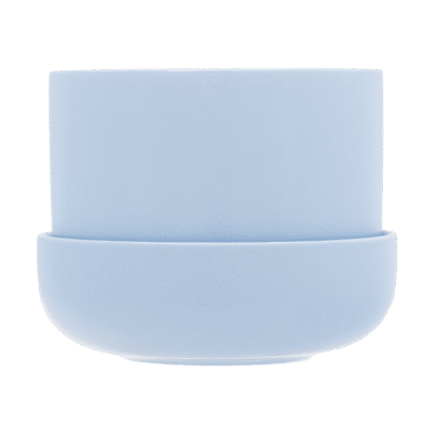 Iittala Nappula ruukku aluslautasella Ø17 cm k13 cm Aqua