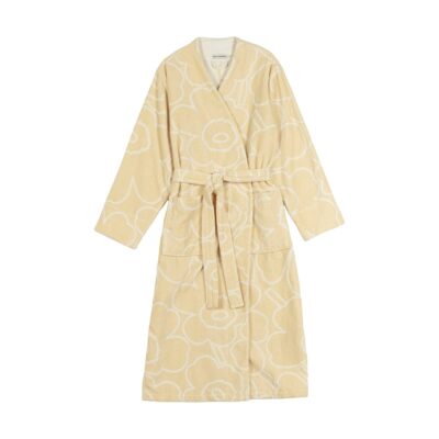 Marimekko Piirto Unikko kylpytakki beige XL