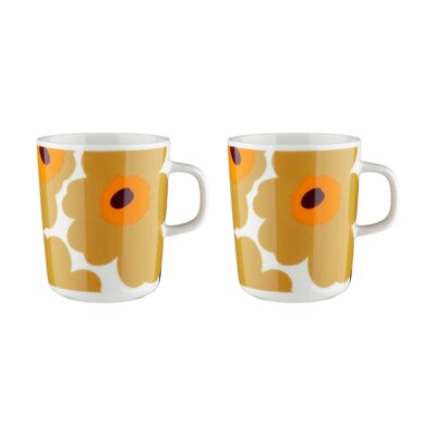 Marimekko Unikko muki 2,5 dl 2-pakkaus Valkoinen