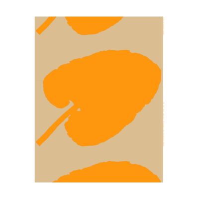 Marimekko Valkea Yö kangas Yelllow