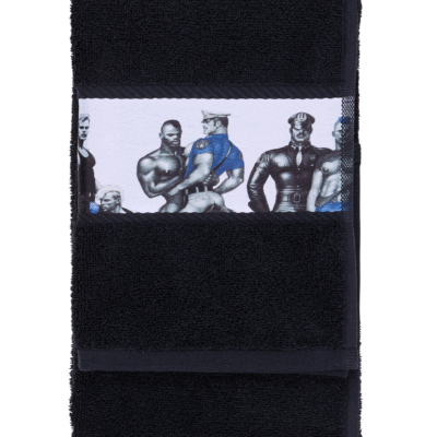 Finlayson Tom of Finland Blue Squad pyyhe Musta