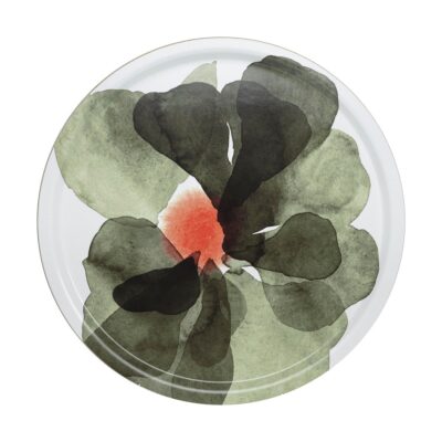 Marimekko Valssi tarjotin Ø46 cm White-forest green-tomato red