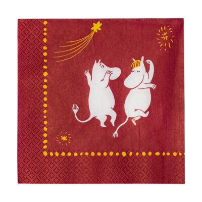 Moomin Arabia Juhlahetket muumi paperinen servetti 33x33 cm 20-pakkaus