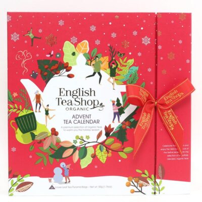 English Tea Shop Advent Calendar Book Style Red
