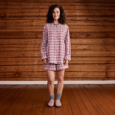 Finlayson Aino flanellipyjama Vaaleanpunainen