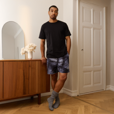 Finlayson Palma shortsipyjama Musta / Sininen