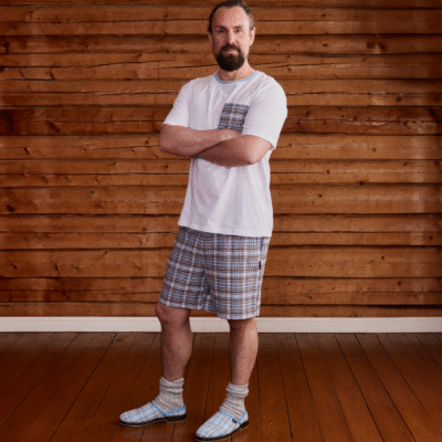 Finlayson Reino shortsipyjama Vaaleansininen