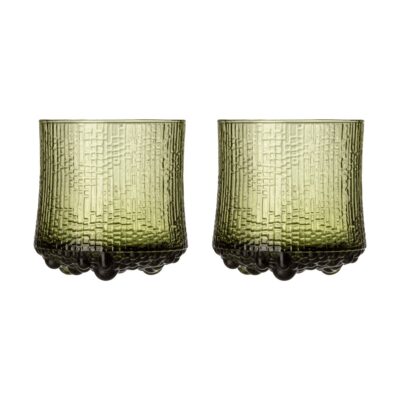 Iittala Ultima Thule On the rocks lasi suomalainen hiekka 2-pack Vihreä