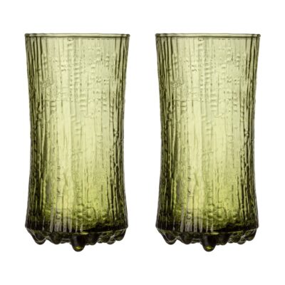 Iittala Ultima Thule samppanjalasi suomalainen hiekka 18 cl 2-pack Vihreä