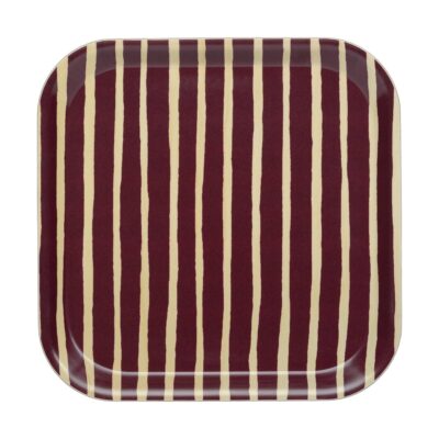 Marimekko Piccolo tarjotin 20x20 cm Burgundy