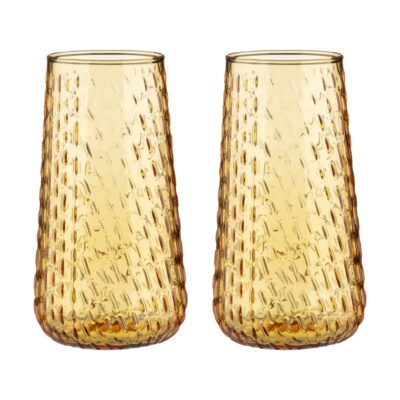 Marimekko Syksy pitkä juomalasi 2-pack Hunaja