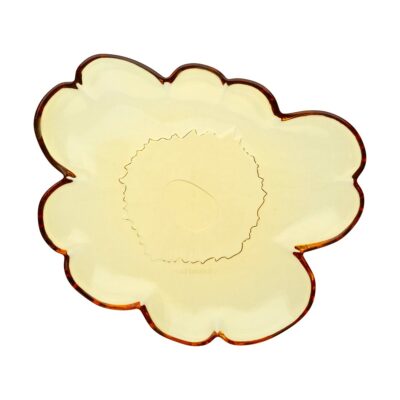 Marimekko Unikko lasilautanen 20 cm Amber